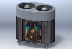Фигура 5. Адсорбциенен хладилен агрегат за битови нужди – SOLABCHILLER.